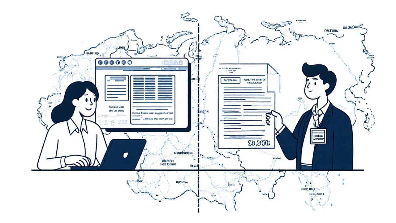 Сравнение онлайн-оценки и официального отчета оценщика с печатью СРО.