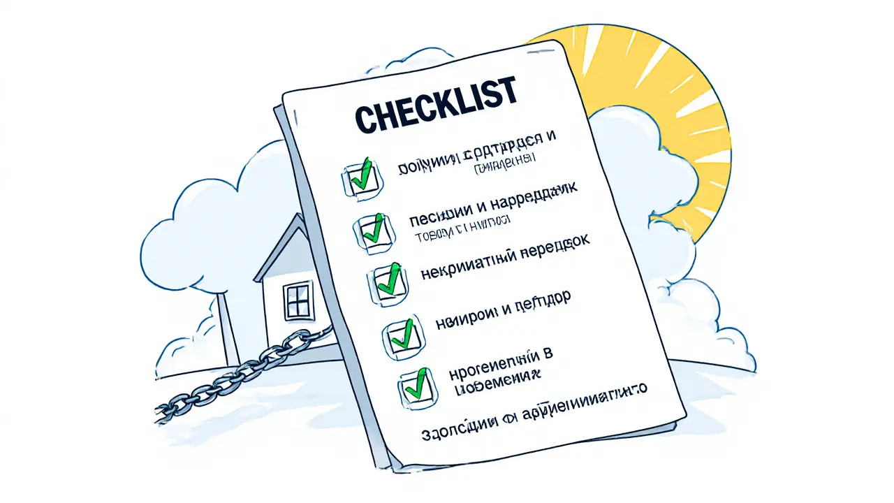 Проверочный список из 8 шагов для безопасной продажи ипотечной квартиры.