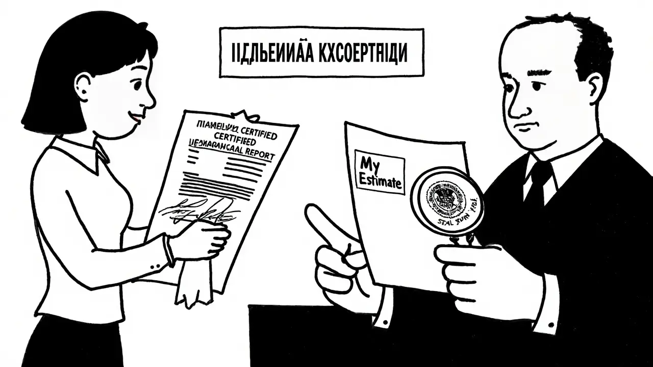 В суде спор оценки: один предъявляет официальный отчет, другой — свою версию