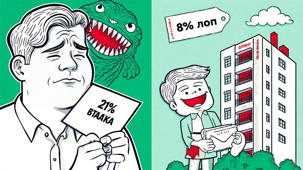 Сравнение: разрушающиеся сбережения и растущий доход от аренды квартиры.