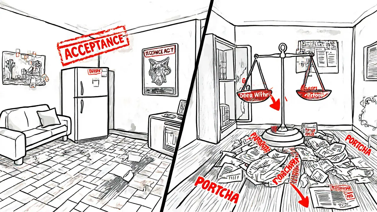 Сравнение состояния квартиры при приеме и передаче: чистое vs. поврежденное