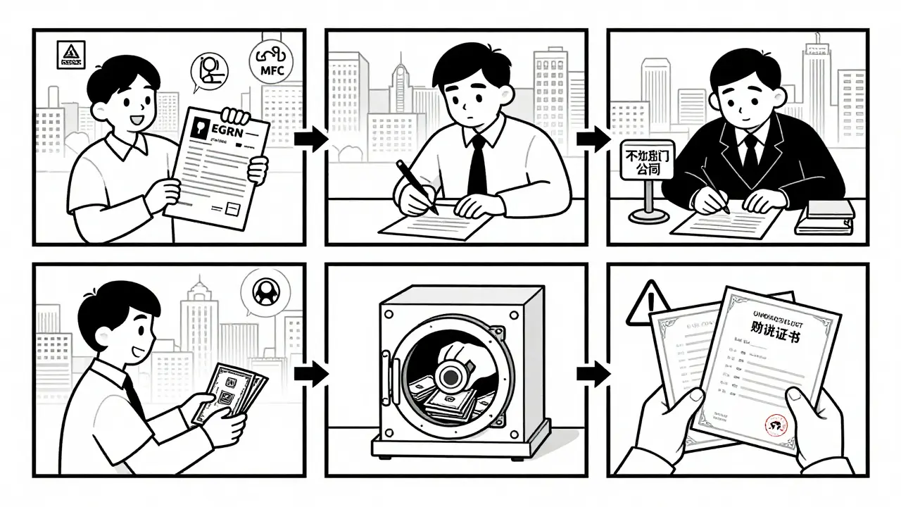 Пошаговая иллюстрация сделки квартиры: от проверки документов до получения свидетельства о собственности.