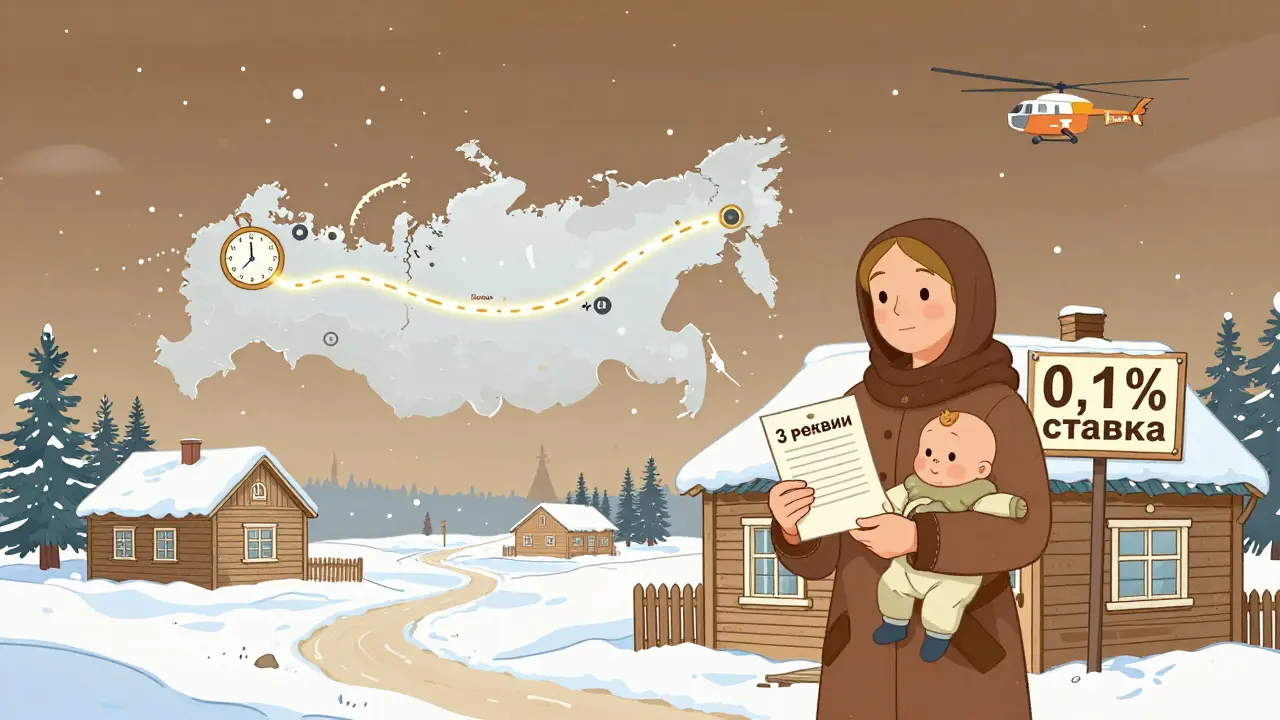 Женщина с тремя детьми в Дальневосточном регионе получает ипотеку под 0,1%.