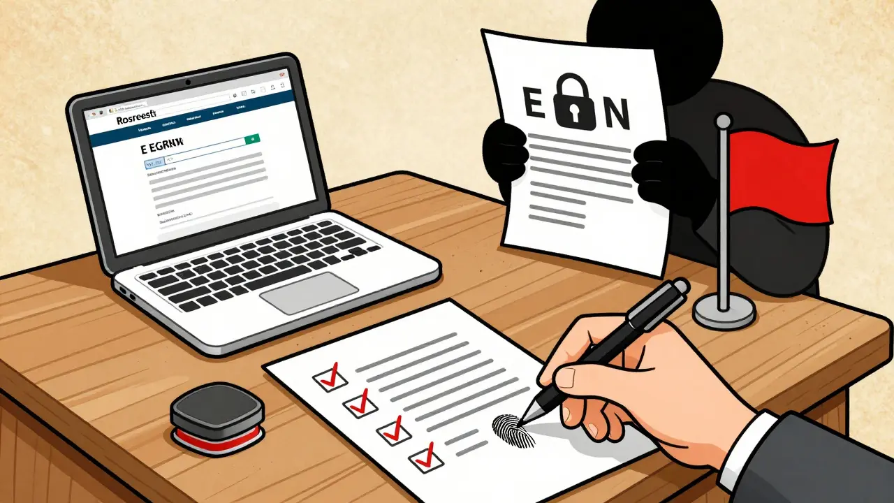 Проверка квартиры по шагам: выписка ЕГРН, сайт Росреестра, нотариус, красный флаг — все на проверочном списке.