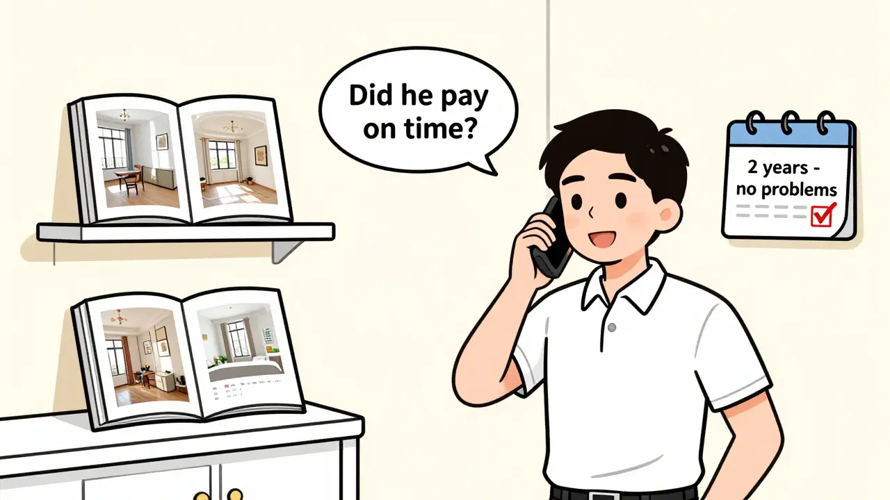 Собственник звонит бывшему арендодателю, чтобы уточнить надежность жильца.