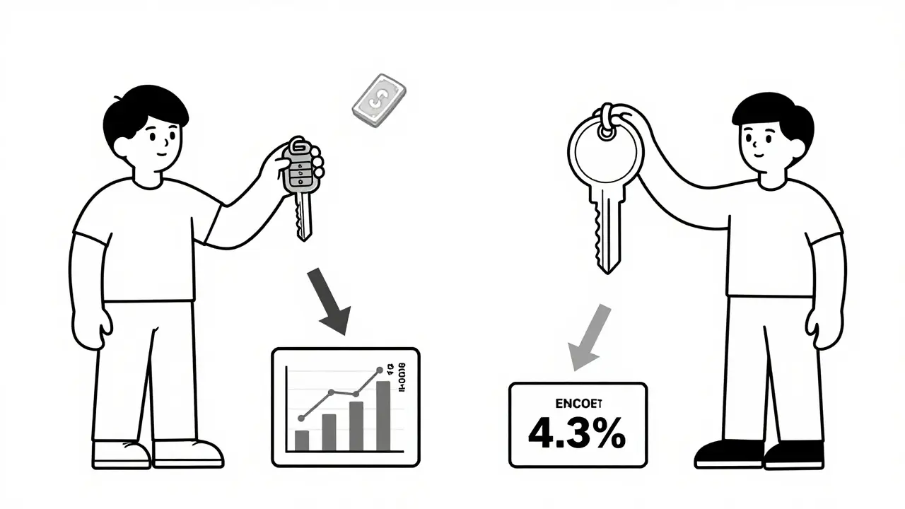 Сравнение доходности парковочного места и квартиры: маленькое место с высоким доходом против большой квартиры с низким.