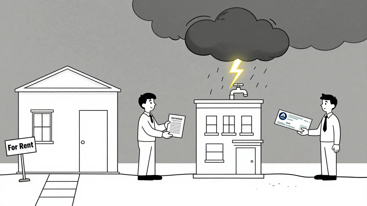 Хронология аренды: от объявления до выплаты страховки, все в линейной иллюстрации.