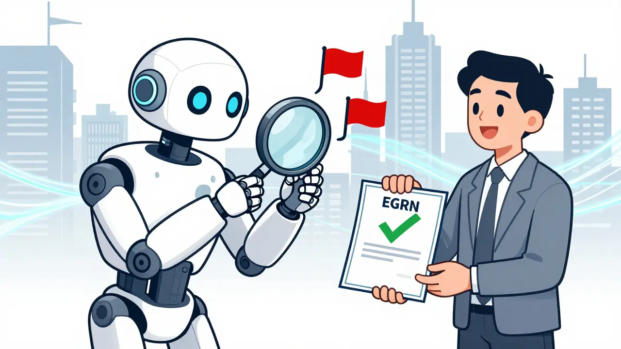 ИИ анализирует цепочку переходов прав на квартиру в блокчейн-системе ЕГРН в 2026 году