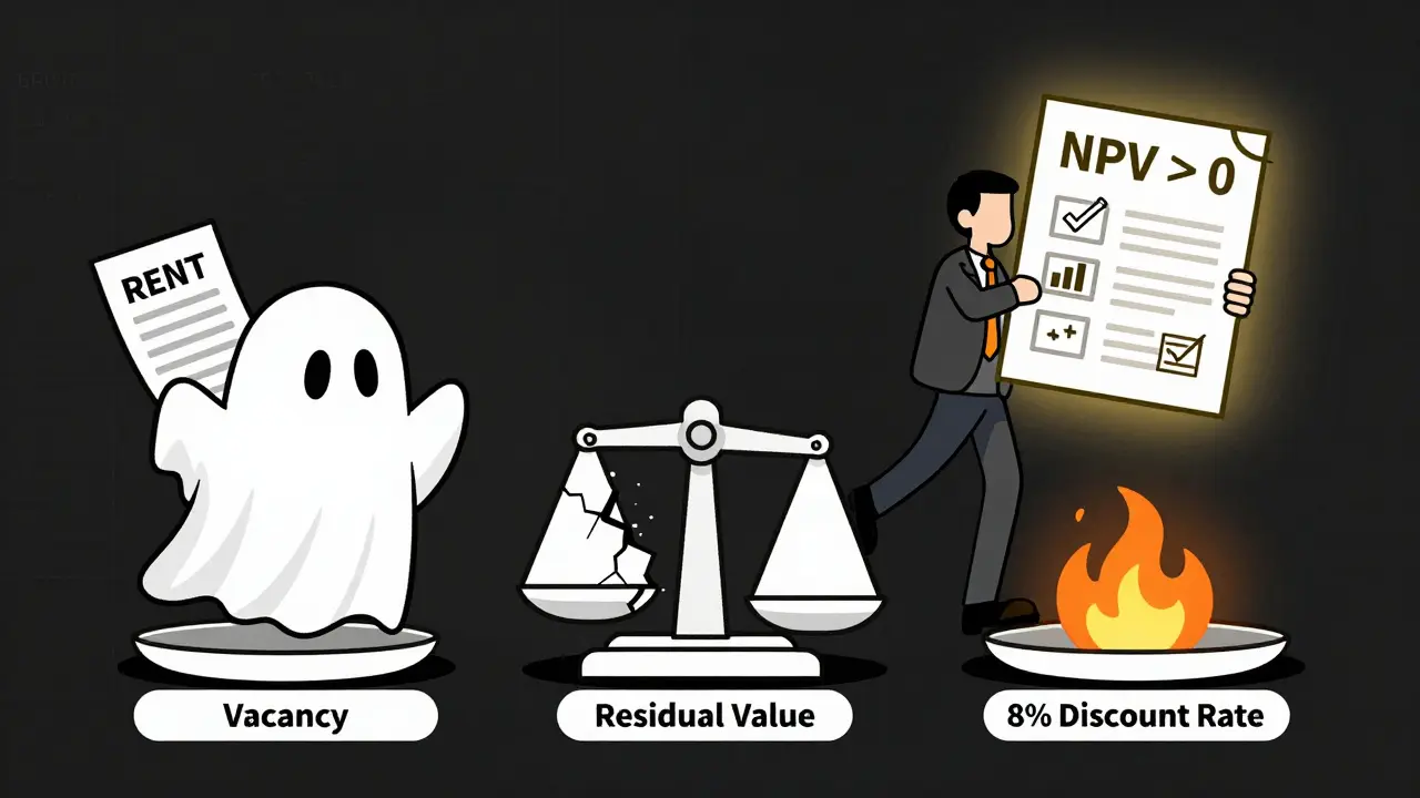 Три ошибки инвестора: пустота, игнорирование остаточной стоимости и низкая ставка дисконтирования.