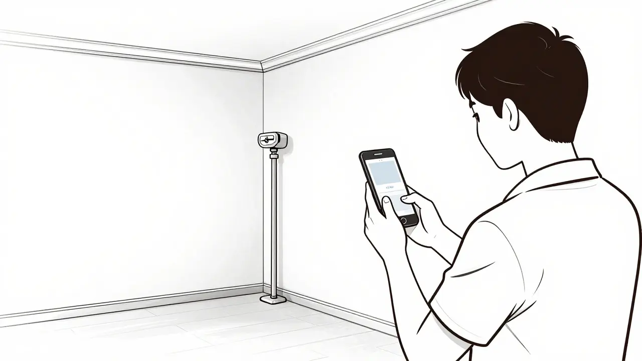 Арендатор фотографирует состояние квартиры для акта приема-передачи