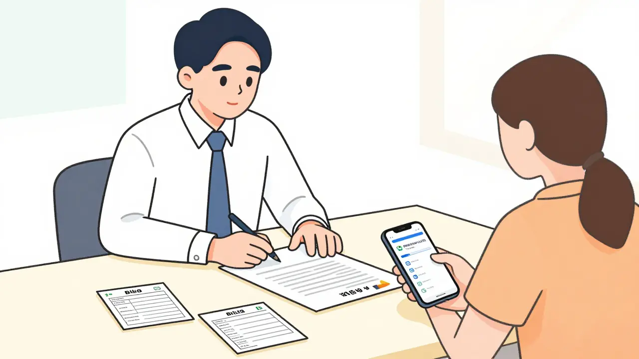 Арендодатель и жилец подписывают договор, контролируя оплату через личный кабинет