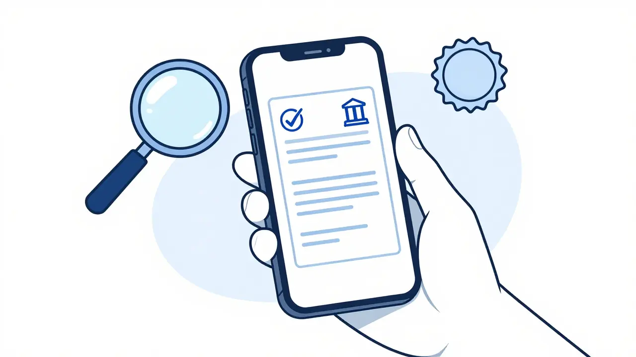 Цифровая справка об уплаченных процентах на экране смартфона