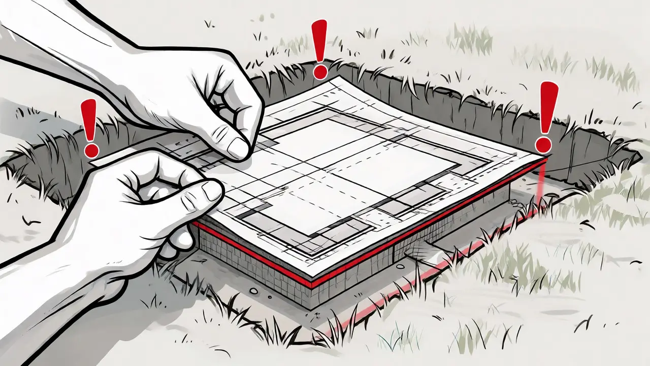 Соответствие дома границам строительства